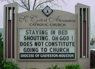 church sign