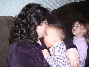 Tamara and Joshie sharing kisses