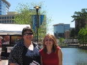 Teresa and Katy at Art Fair