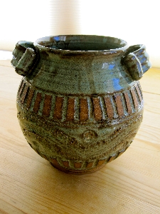 Large Decorated Vase - SOLD